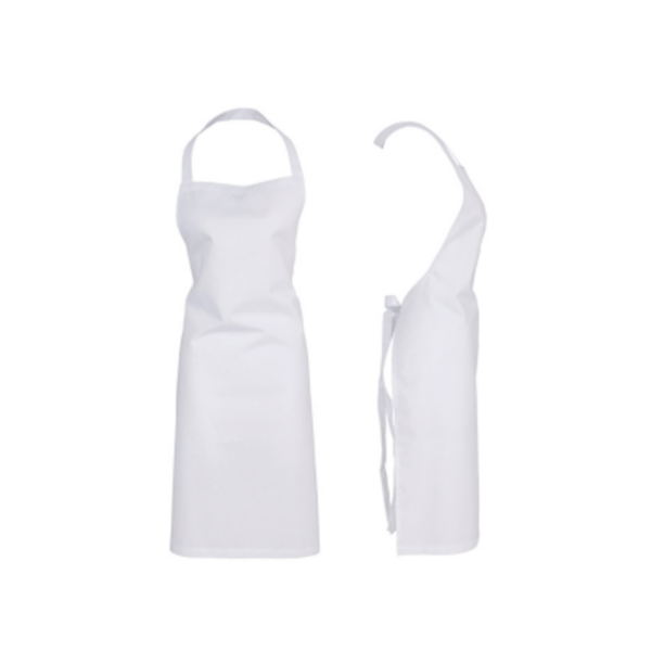 Labset avental branco poliester_algodão_detalhe avental branco poliester_algodão