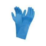 luvas nitrilo flocado azul