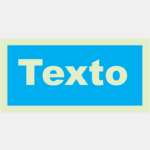 Sinalização de informação com texto