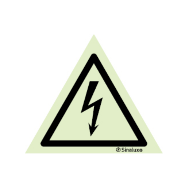 Labset sinal de perigo de eletrocussão