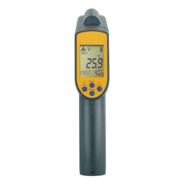 Labset termómetro Raytemp38_detalhe termómetro Raytemp38 vista de frente