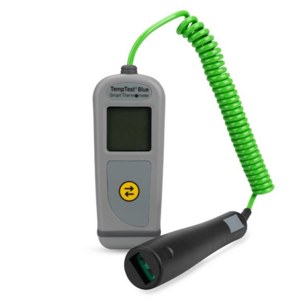 Labset termómetro TempTest Blue_detalhe termómetro TempTest Blue desligado
