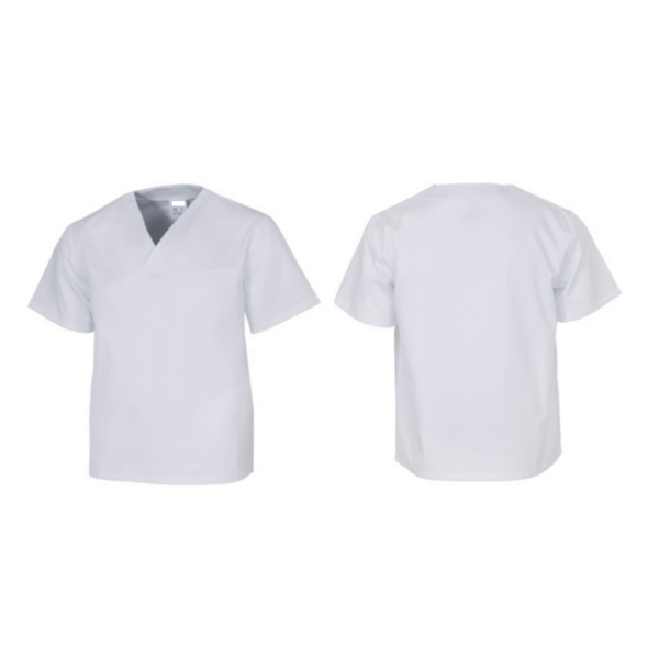 Labset tunica branca manga curta_detalhe tunica branca manga curta