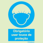 Aviso de uso de touca