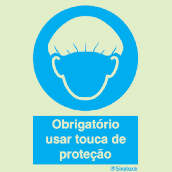 Aviso de uso de touca