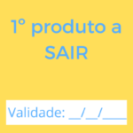 Etiquetas para identificação de 1º produto a sair
